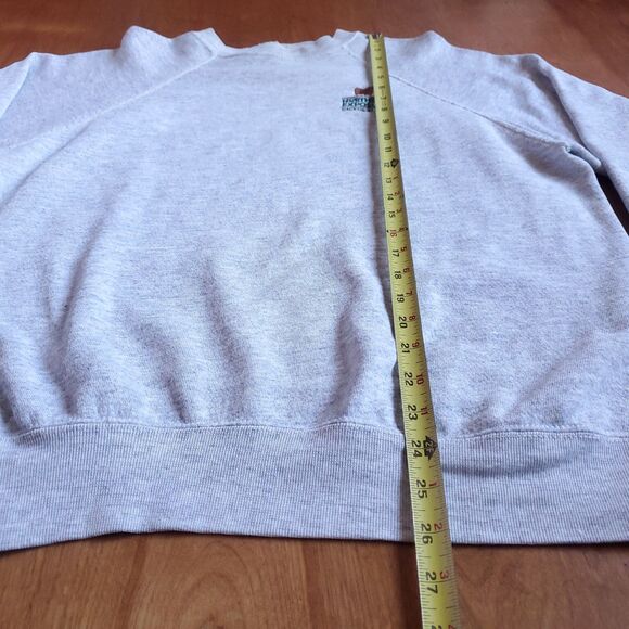 Vintage 90s Northern Exposure Sweatshirt L Crewneck Distressed Alaska Moose 1992 - Picture 12 of 15